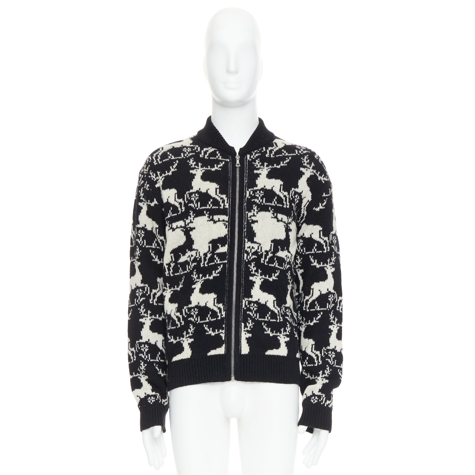 Dries Van Noten Reindeer Intarsia Jacket - Image 12