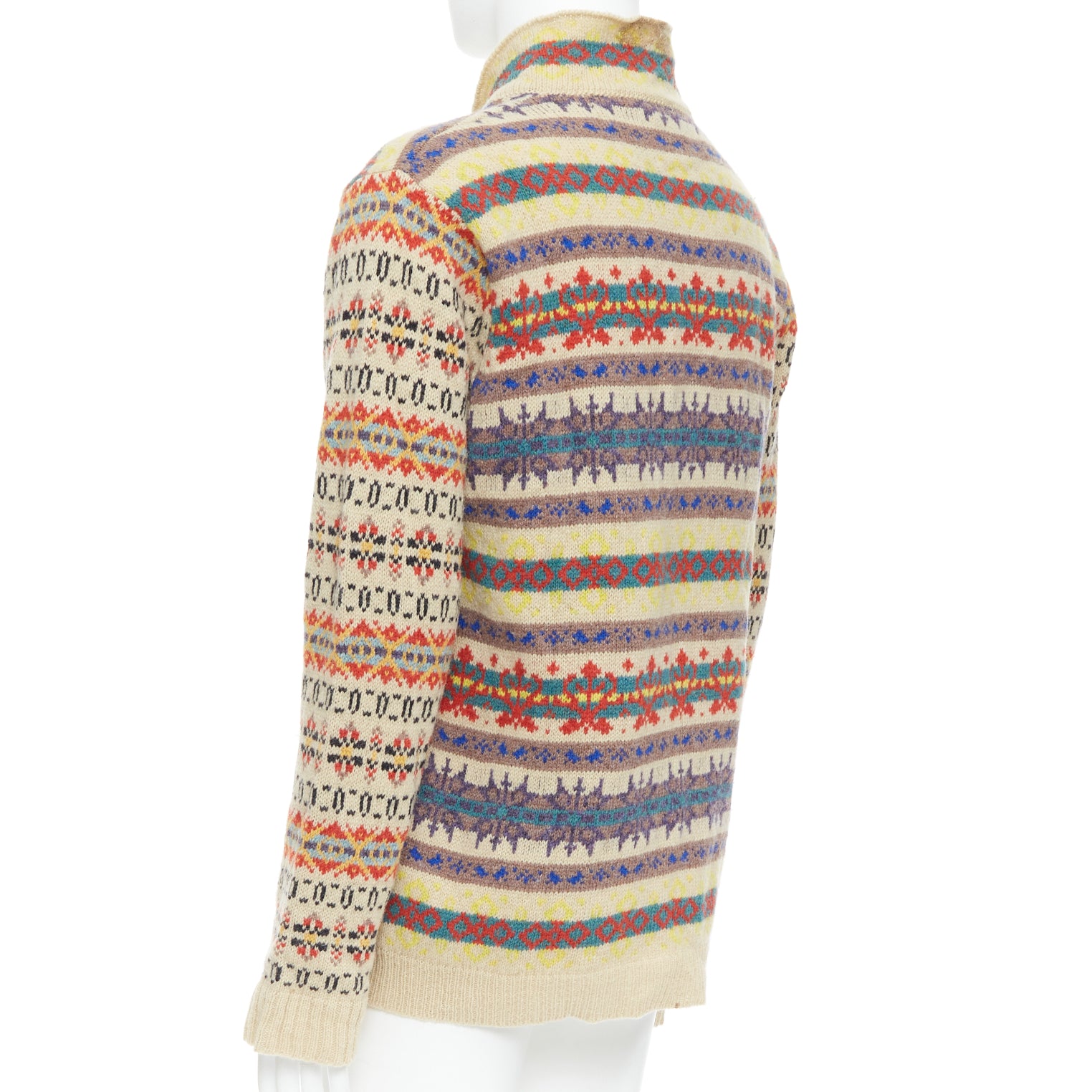 Dries Van Noten Striped Fairisle Sweater - Detail 1