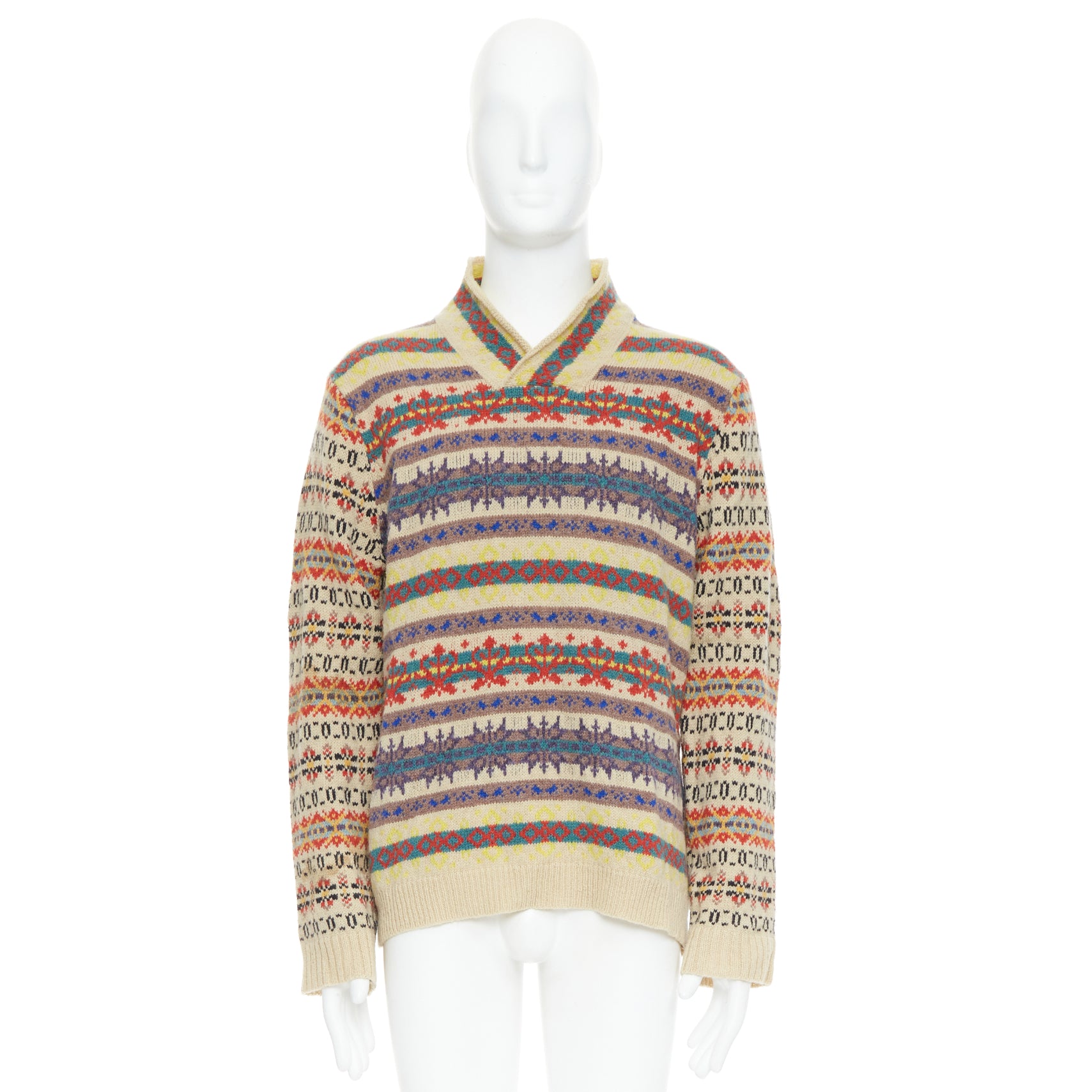 Dries Van Noten Striped Fairisle Sweater - Image 11