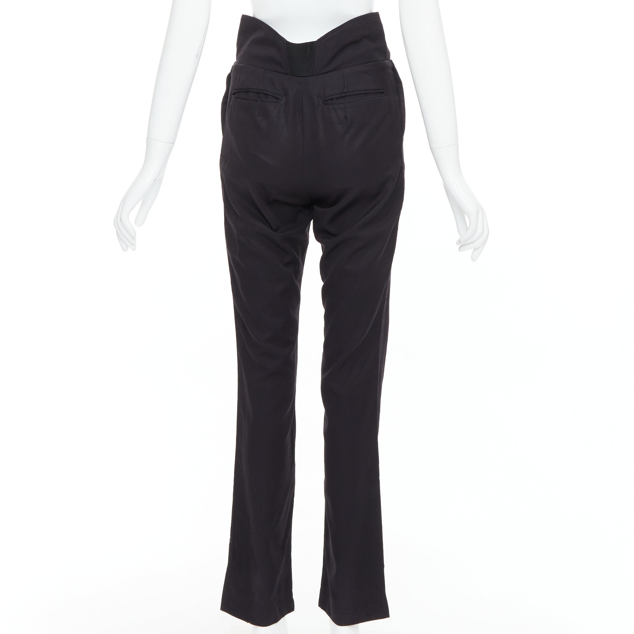 Raf Simons Paperbag Wool Pants - Side view