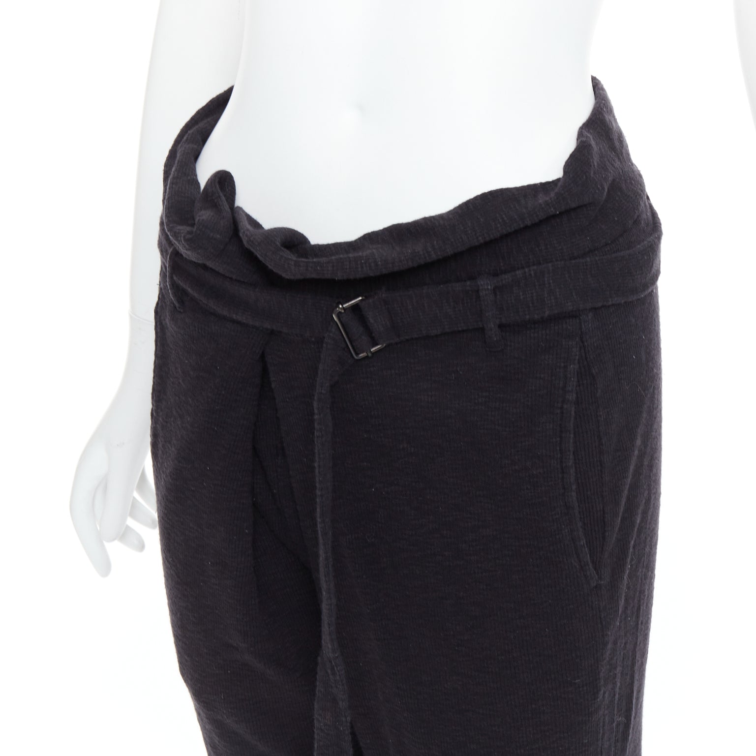 Ann Demeulemeester Belted Tapered Pants - Back view