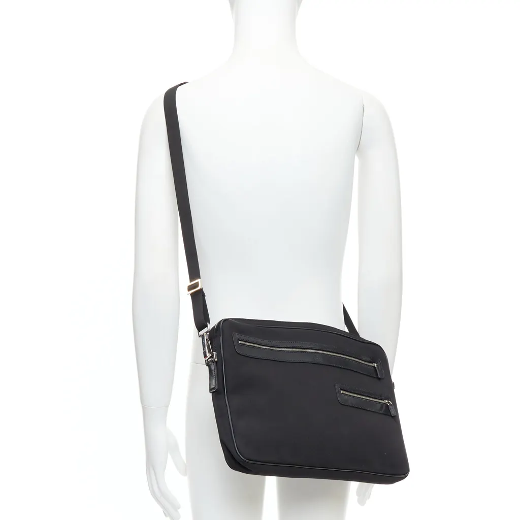 Gucci Pink Wraparound Clutch Black Very good - Back View