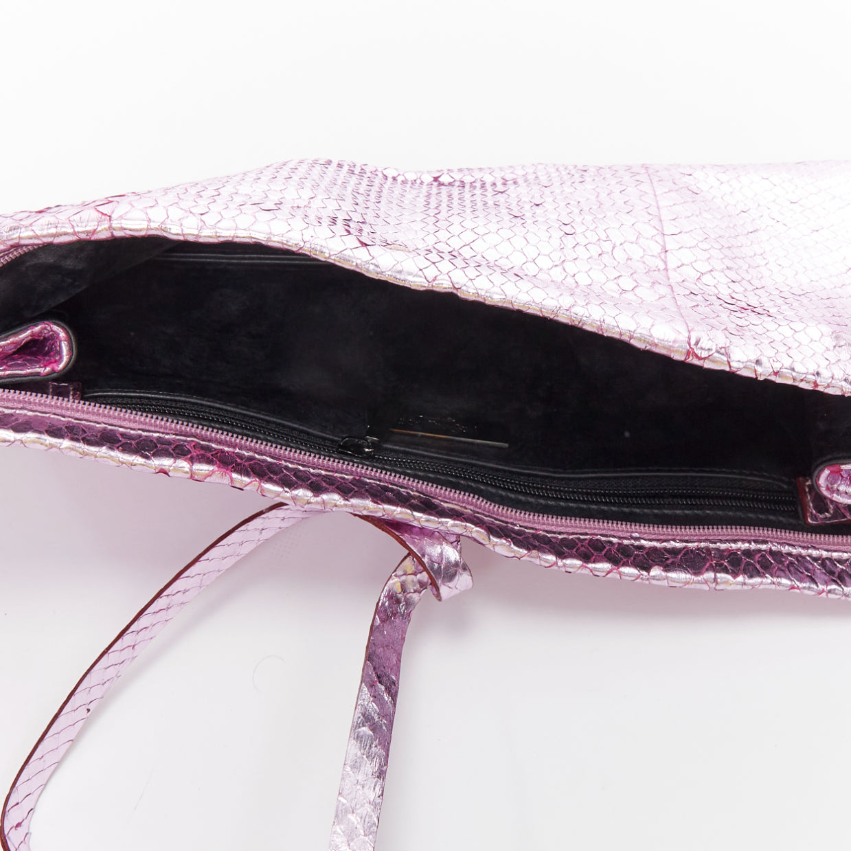 Yves Saint Laurent Purple Wraparound Clutch - Image 10