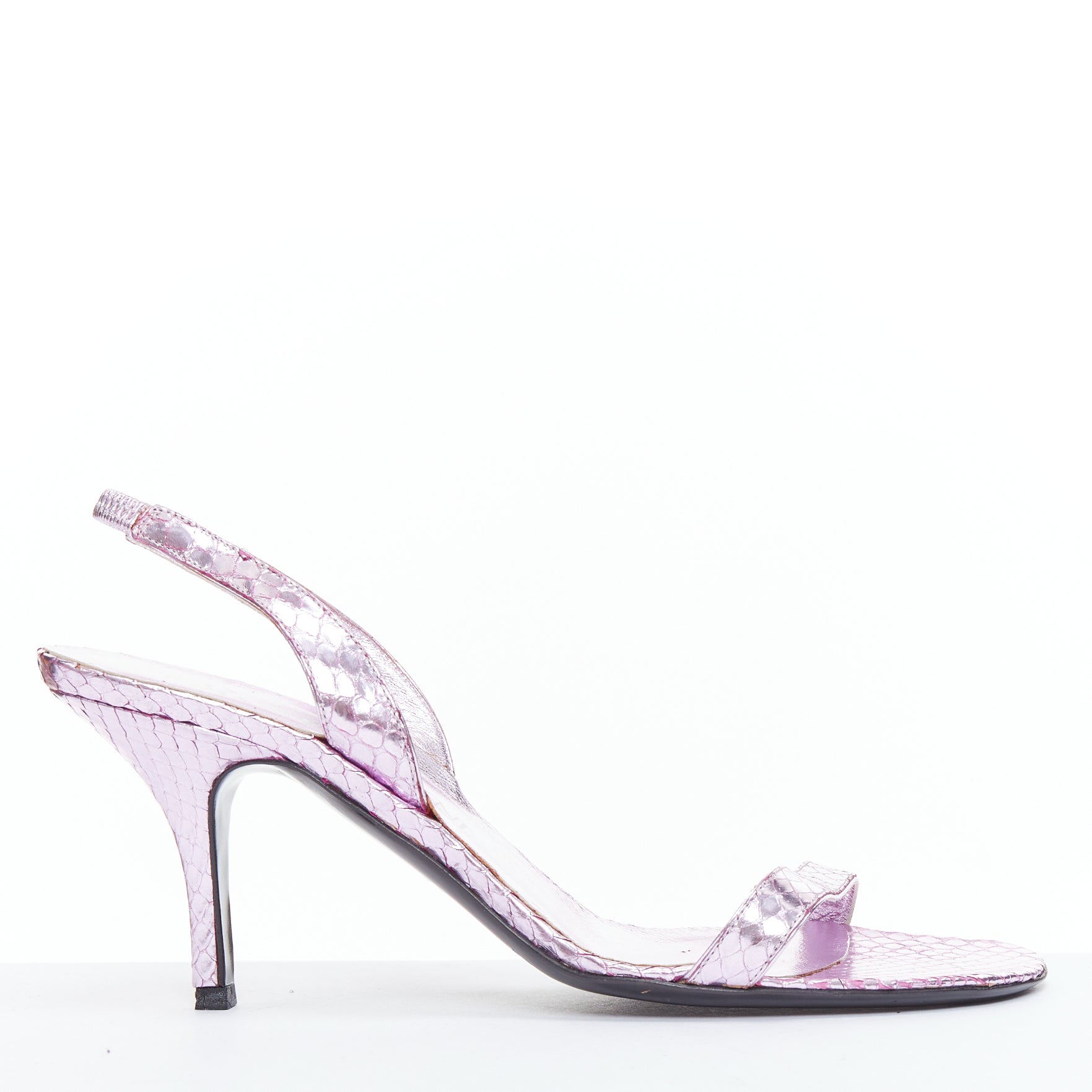 Yves Saint Laurent Metallic Sling Heels