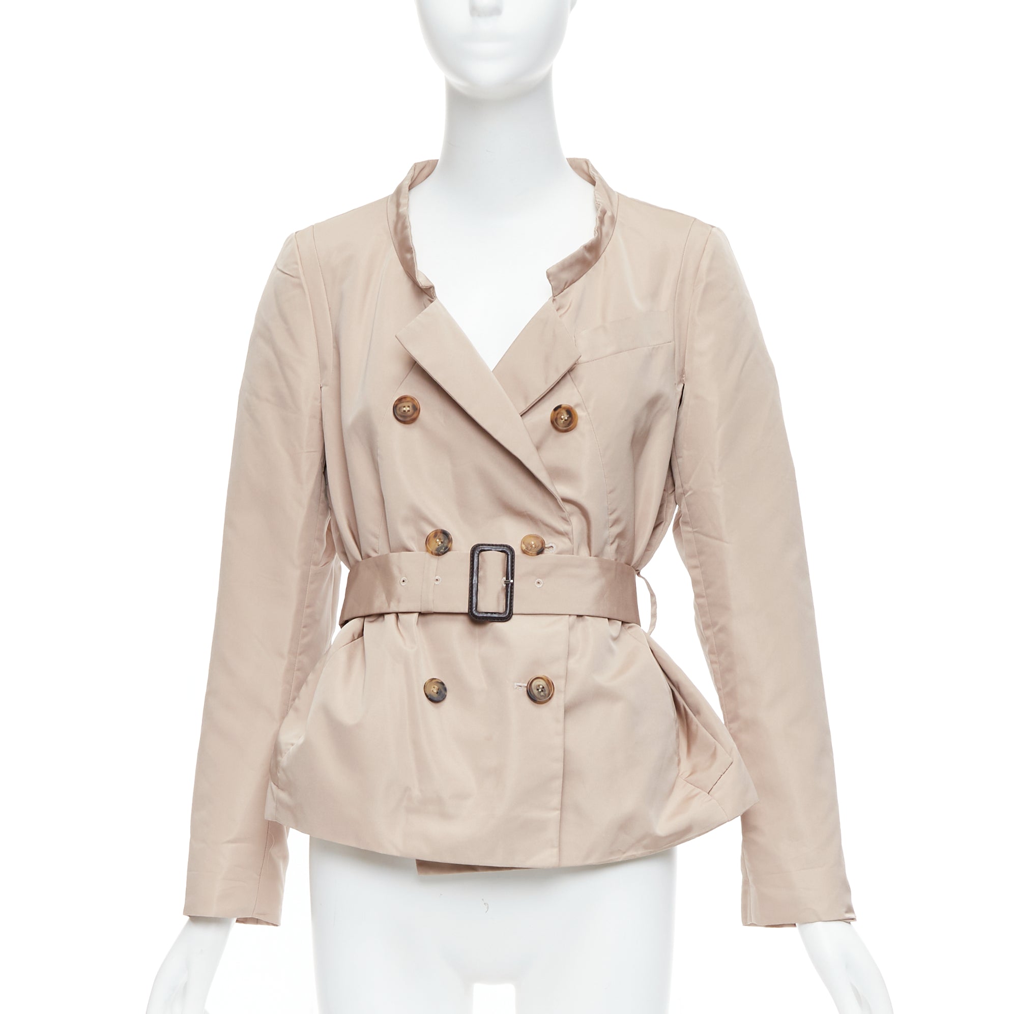 Prada Beige Belted Trench Coat