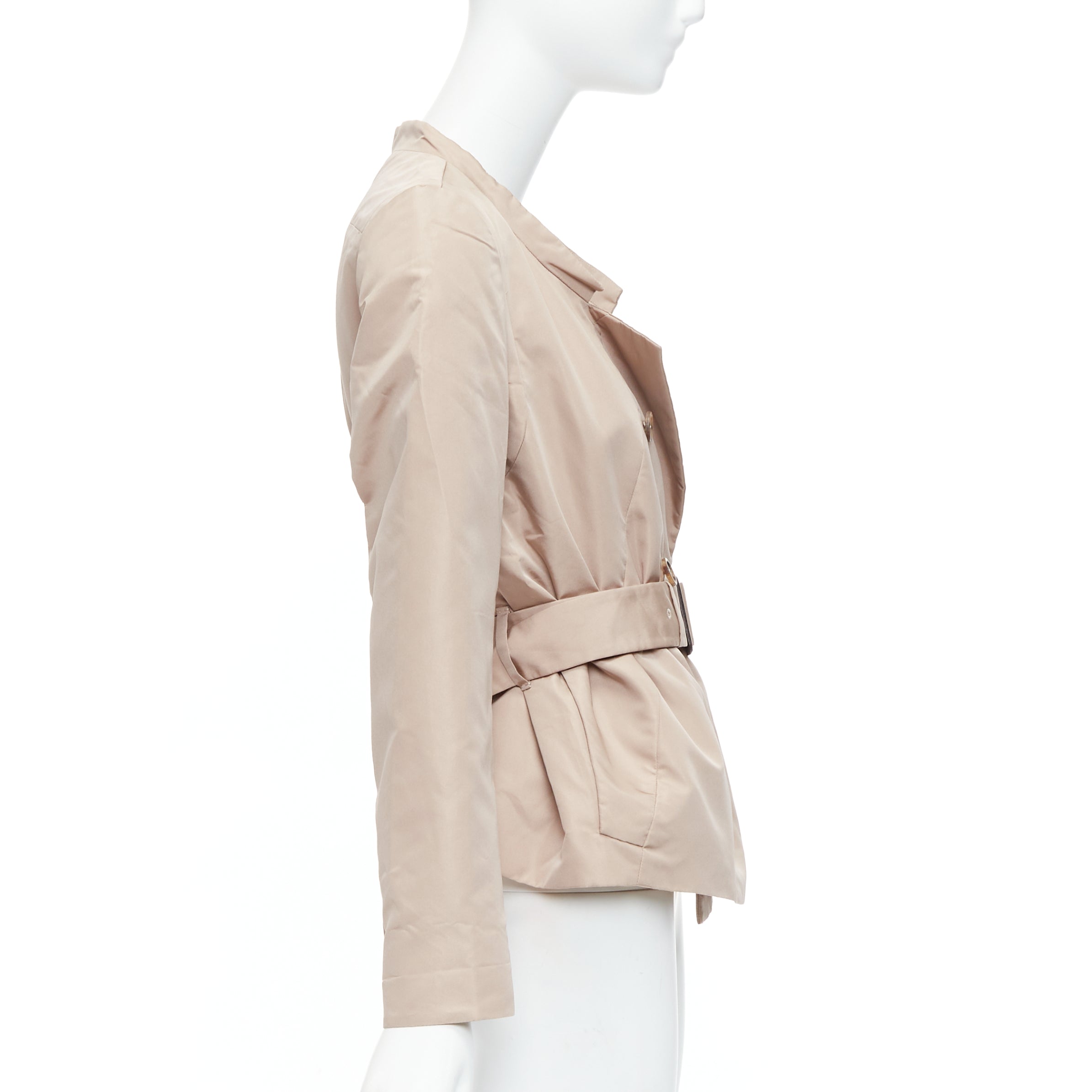 Prada Beige Belted Trench Coat - 4