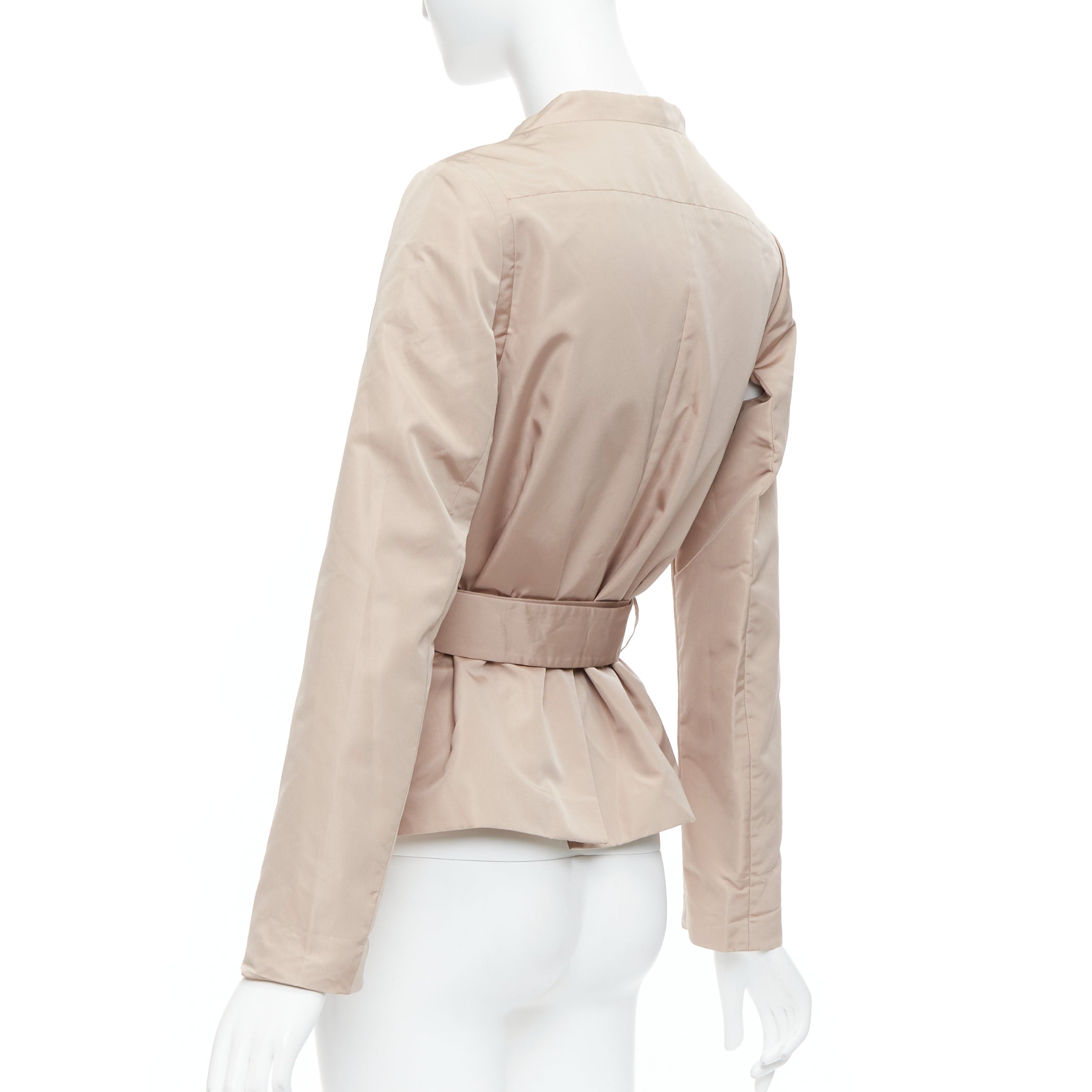 Prada Beige Belted Trench Coat - Detail 1