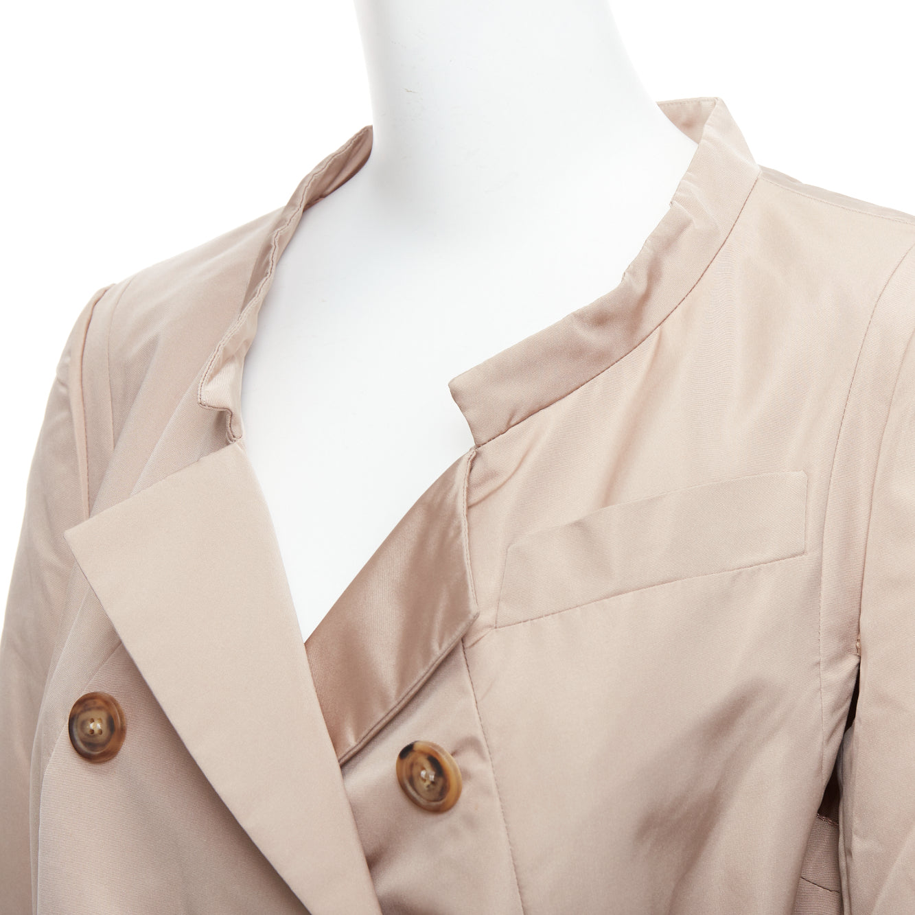 Prada Beige Belted Trench Coat - Detail 2