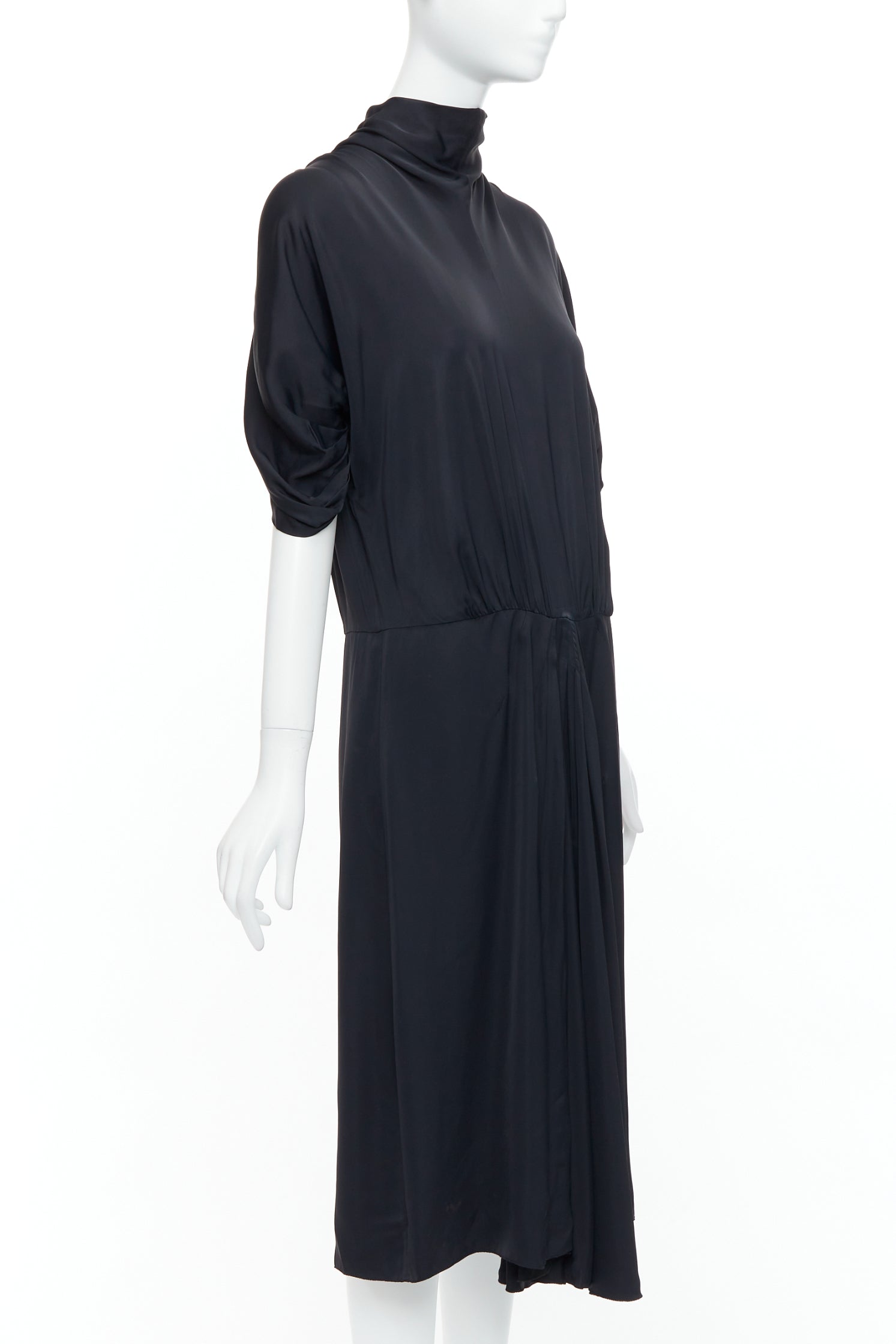 Prada Ruched Midi Dress - Image 6