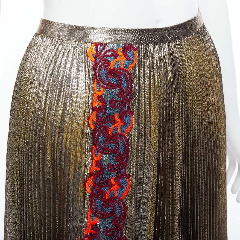 Versace Baroque Pleat Skirt - Back view