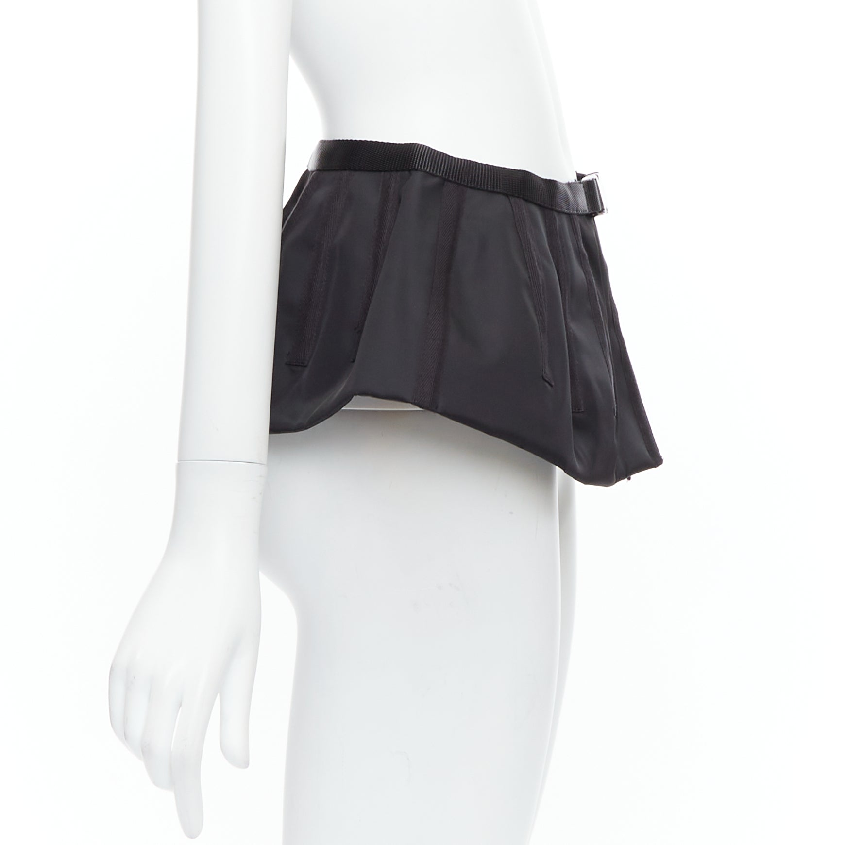 Prada Medusa Oval Black Belt - 4