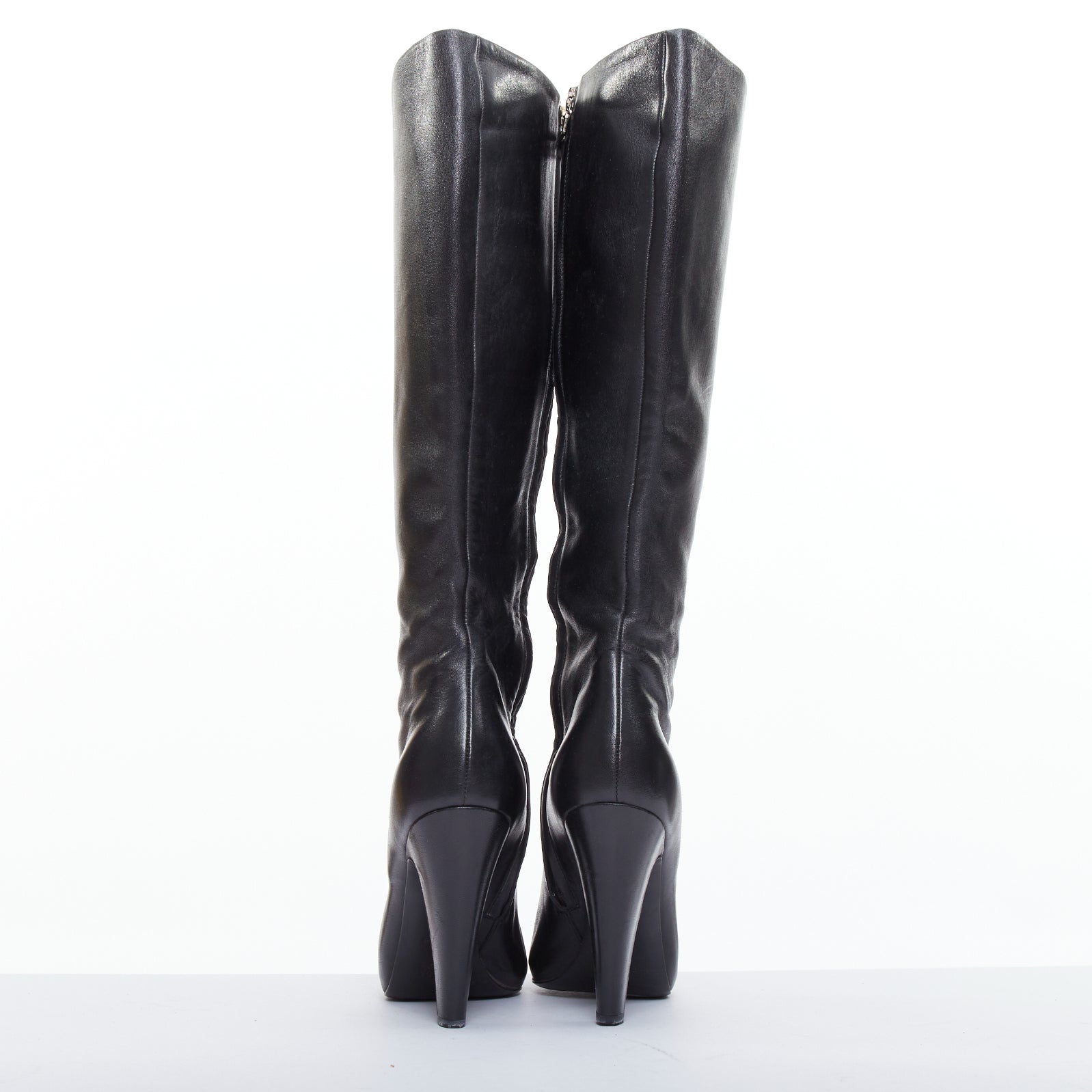 Prada Rose Print Ankle Boots - Side view