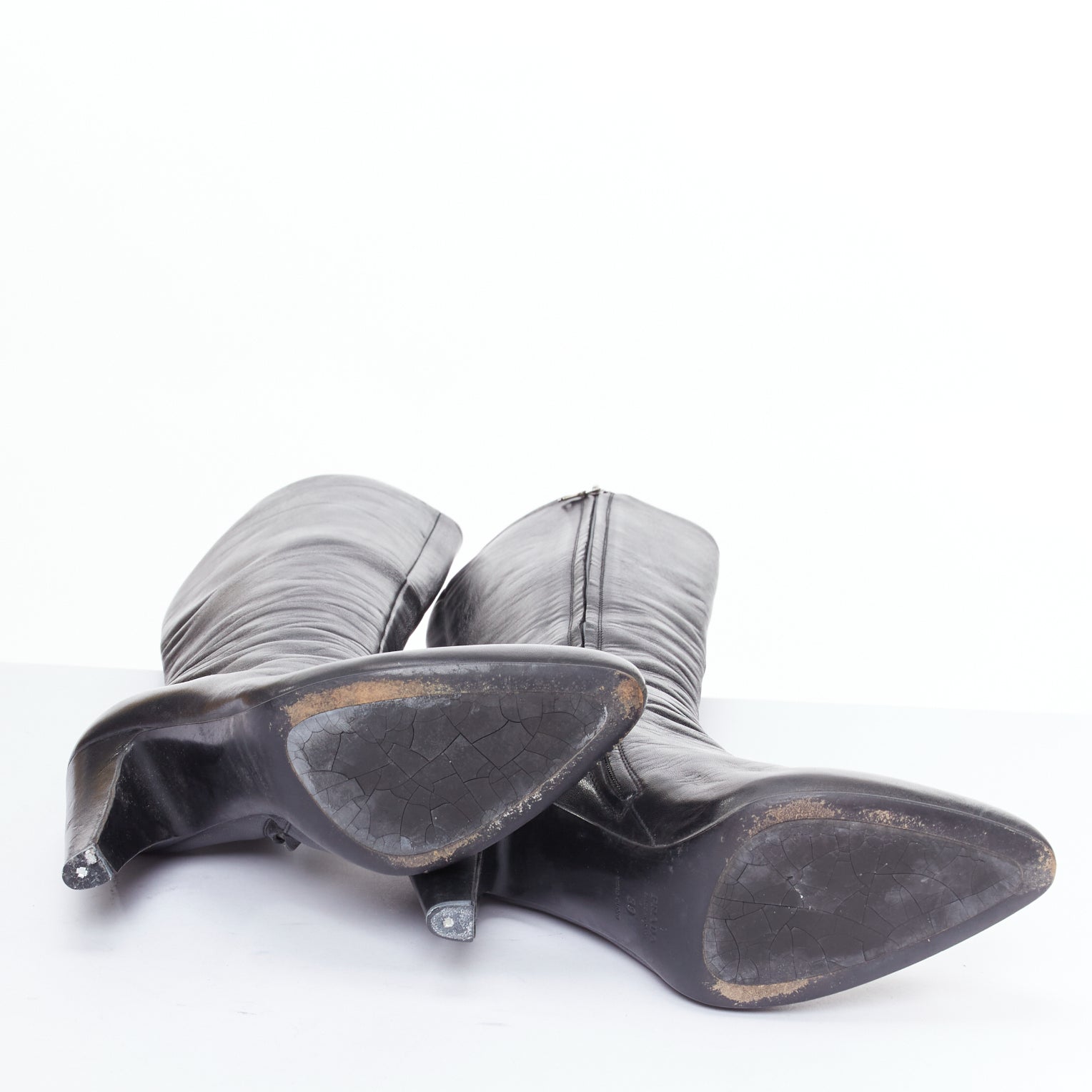 Prada Rose Print Ankle Boots - Image 12