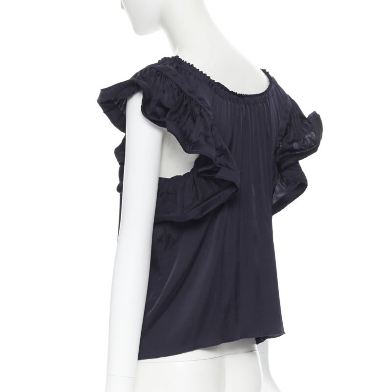 Lanvin Elastic Ruffle Top - Detail 1