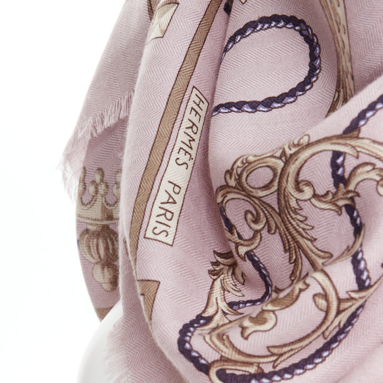 Hermès Keys Tassels Scarf - Back view