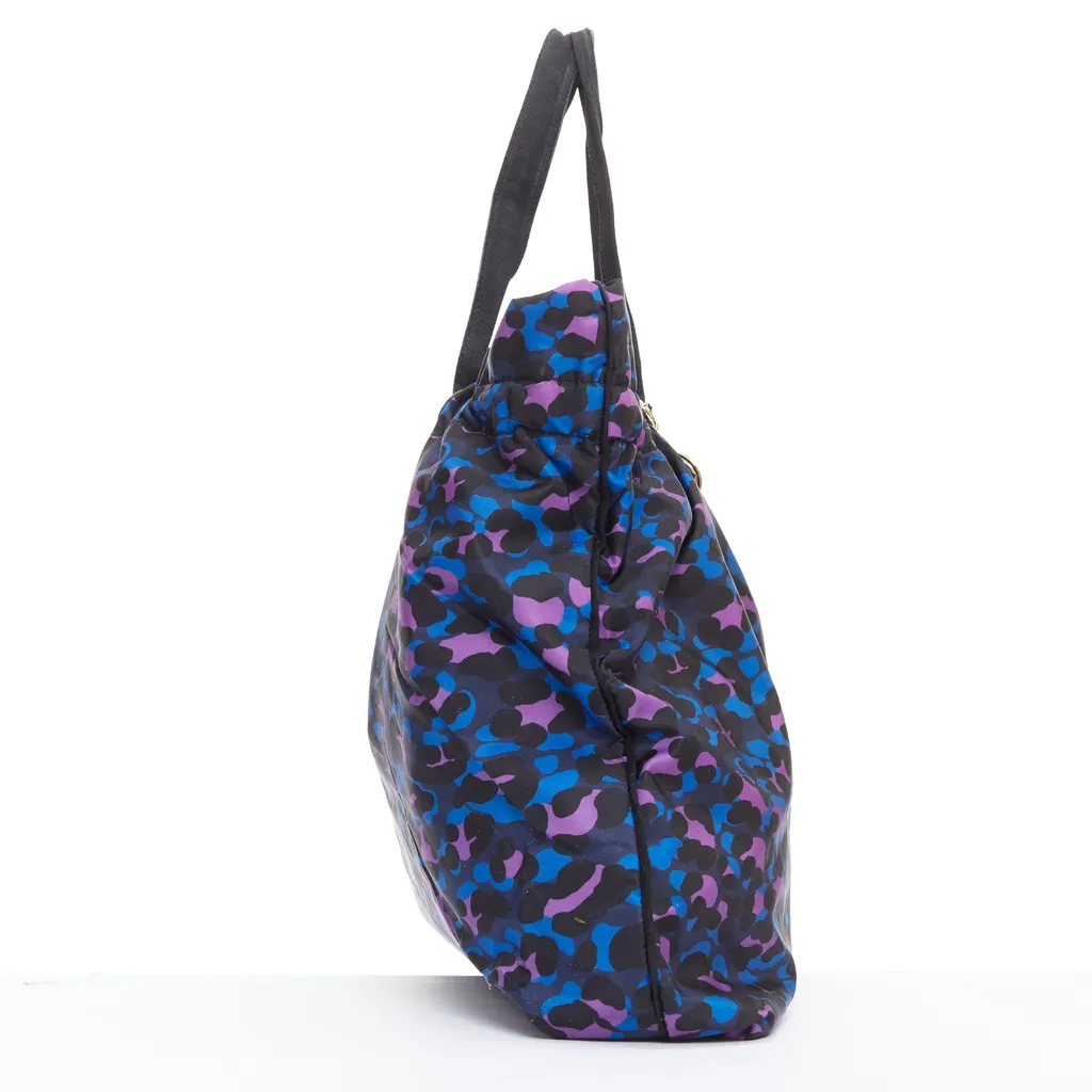 Lanvin Paper Logo Tote Bag Purple Very good - Model View