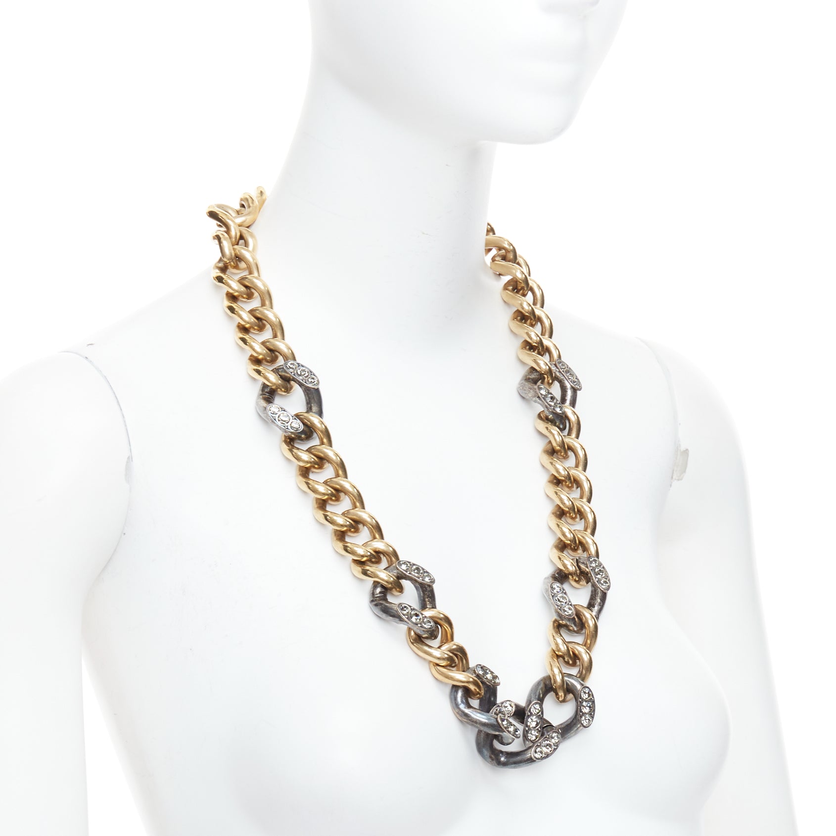 Lanvin Crystal Curb Necklace - Image 6