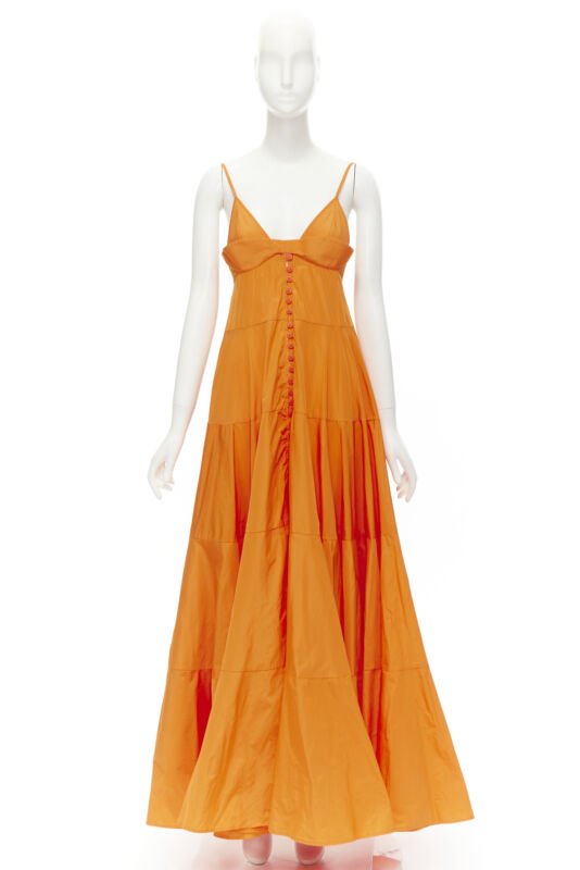 Jacquemus Tafetta Button Gown - Image 12