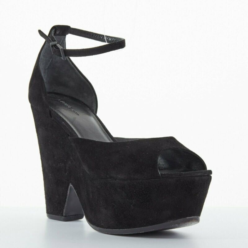 Celine Cutout Wedge Heels - Back view