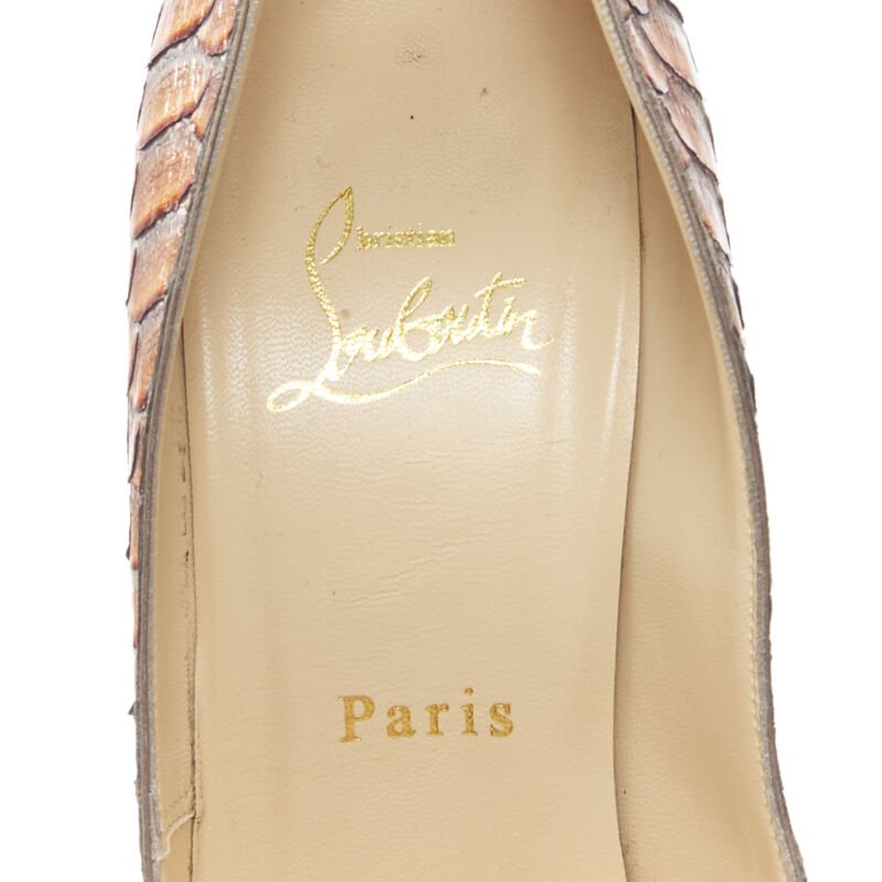 Christian Louboutin Scaled Platform Pumps - Image 13