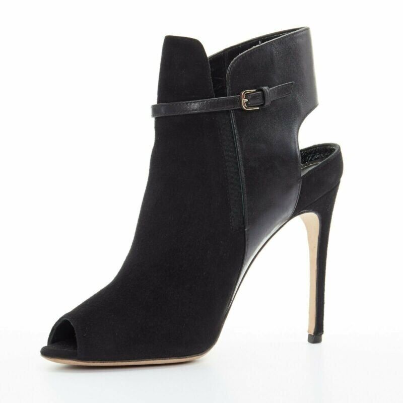 Sergio Rossi Strap Buckle Heel Booties - 4