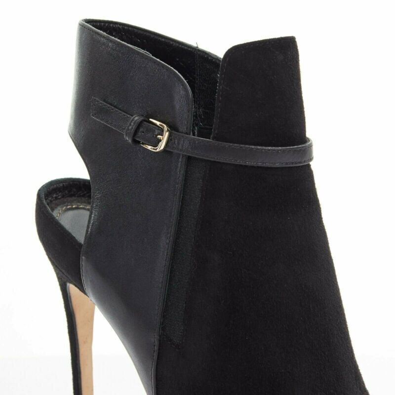 Sergio Rossi Strap Buckle Heel Booties - Image 10