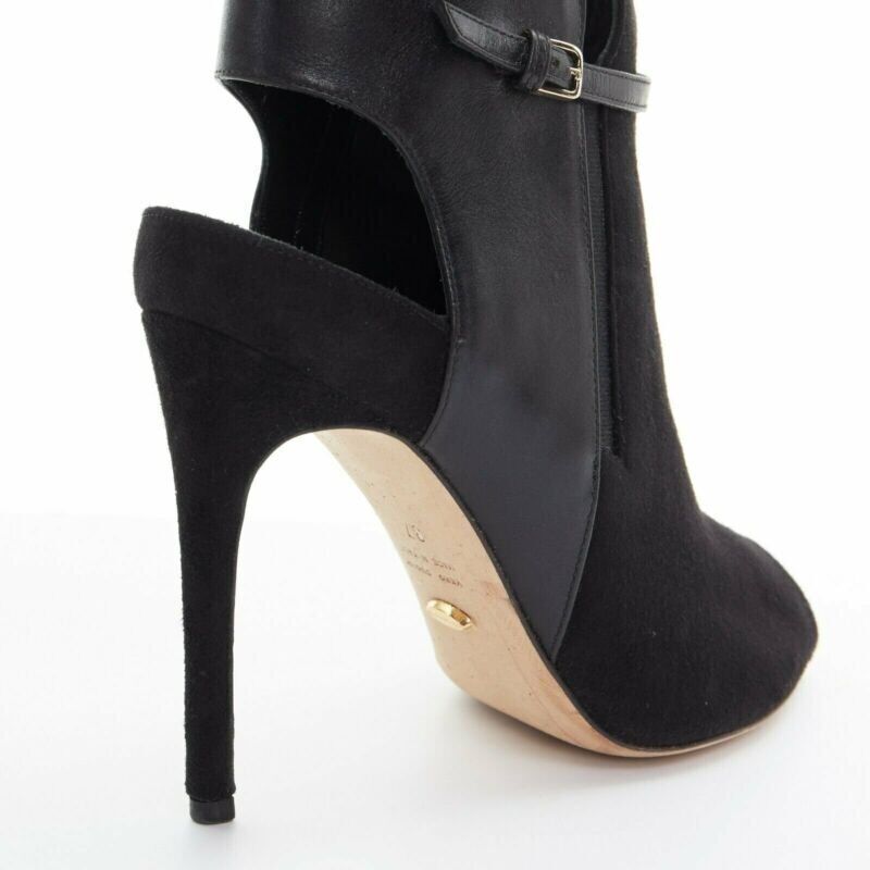 Sergio Rossi Strap Buckle Heel Booties - Image 11