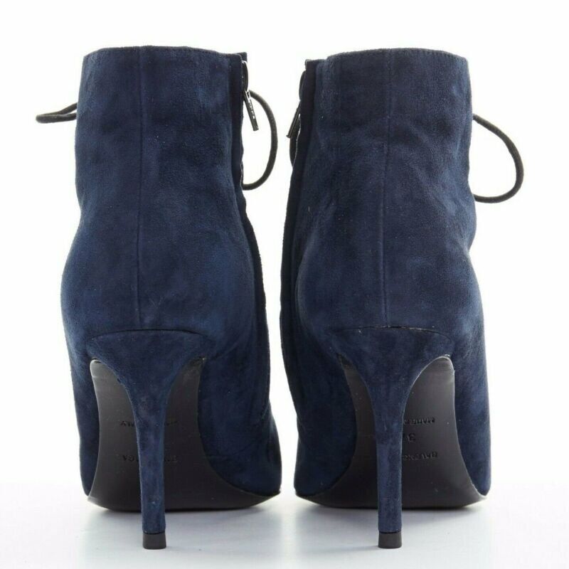Balenciaga Suede Stud Lace Booties - Side view