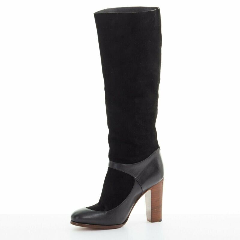 Celine Chunky Platform Mule Boots - 4