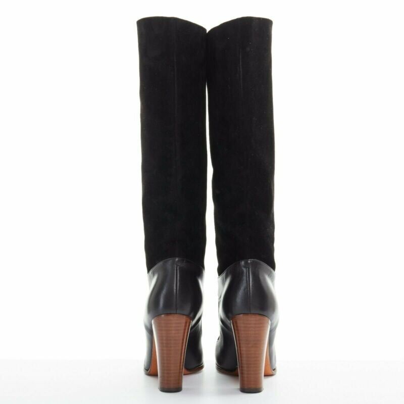 Celine Chunky Platform Mule Boots - Side view