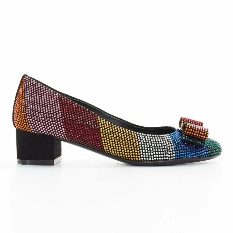 Salvatore Ferragamo Rainbow Bow Pumps