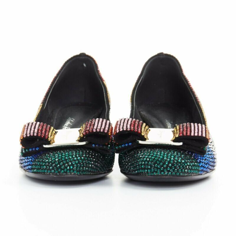 Salvatore Ferragamo Rainbow Bow Pumps - Image 6