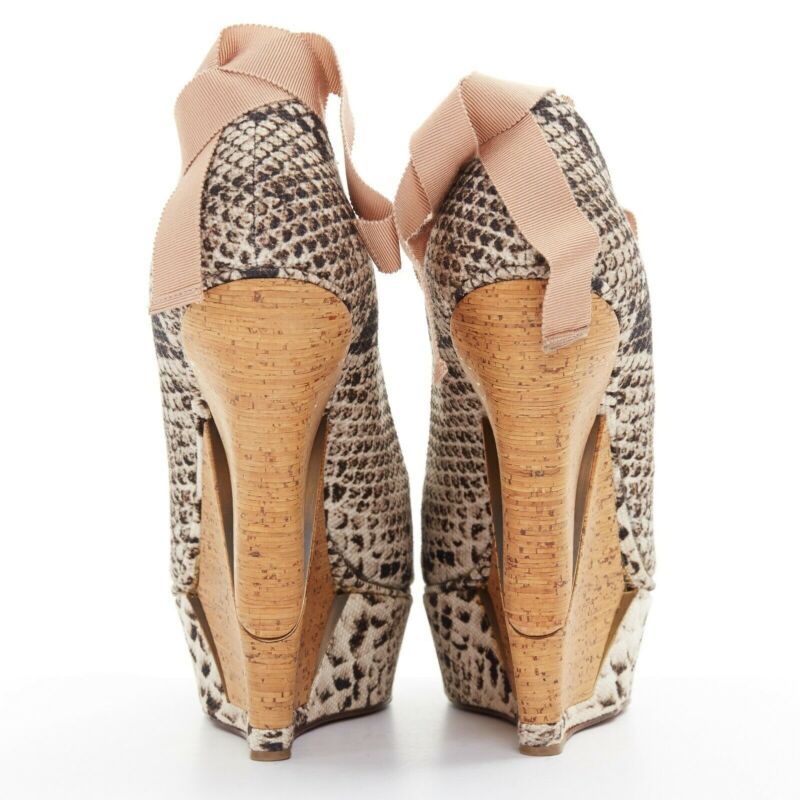 Lanvin Ribbon Strap Heels - Side view