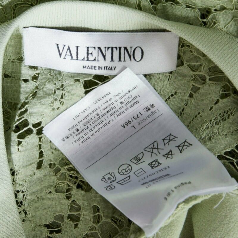 Valentino Garavani Crepe Lace Dress - Image 11