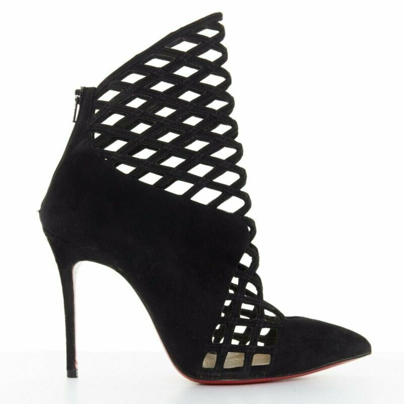 Christian Louboutin Mesh Cut Booties