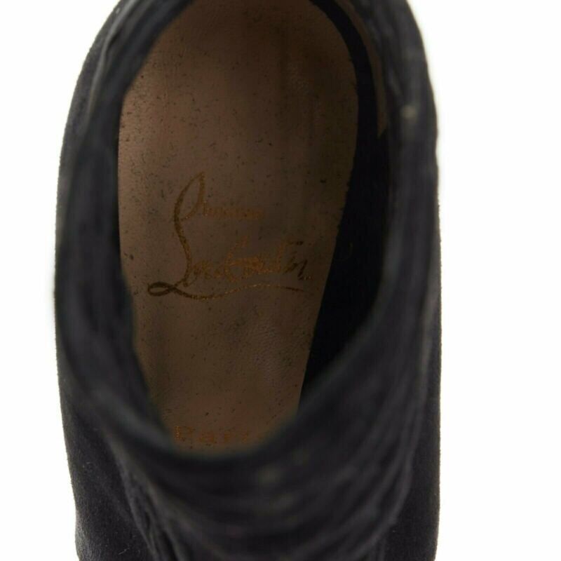 Christian Louboutin Mesh Cut Booties - Image 12