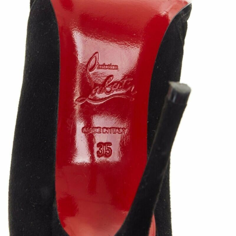 Christian Louboutin Mesh Cut Booties - Image 13