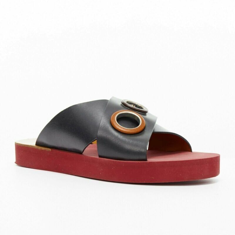 Chloe Cross Strap Slides - Image 6