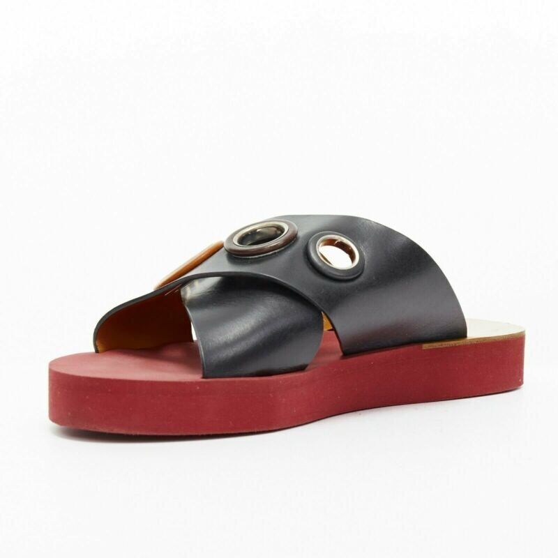 Chloe Cross Strap Slides - 4