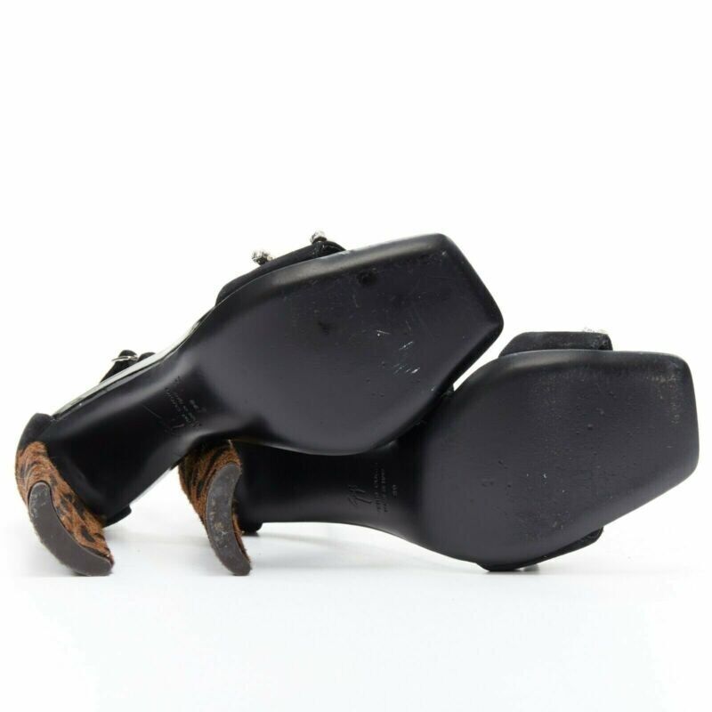 Giuseppe Zanotti Crystal Leopard Sandals - Detail 1