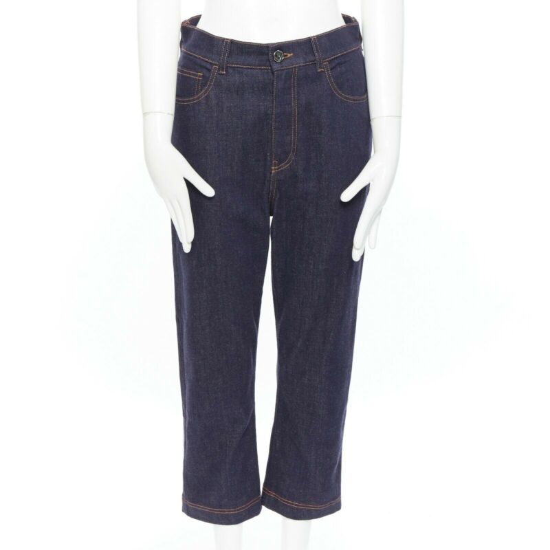 Fendi Heart Embroidery Jeans