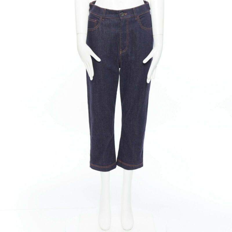 Fendi Heart Embroidery Jeans - Image 6