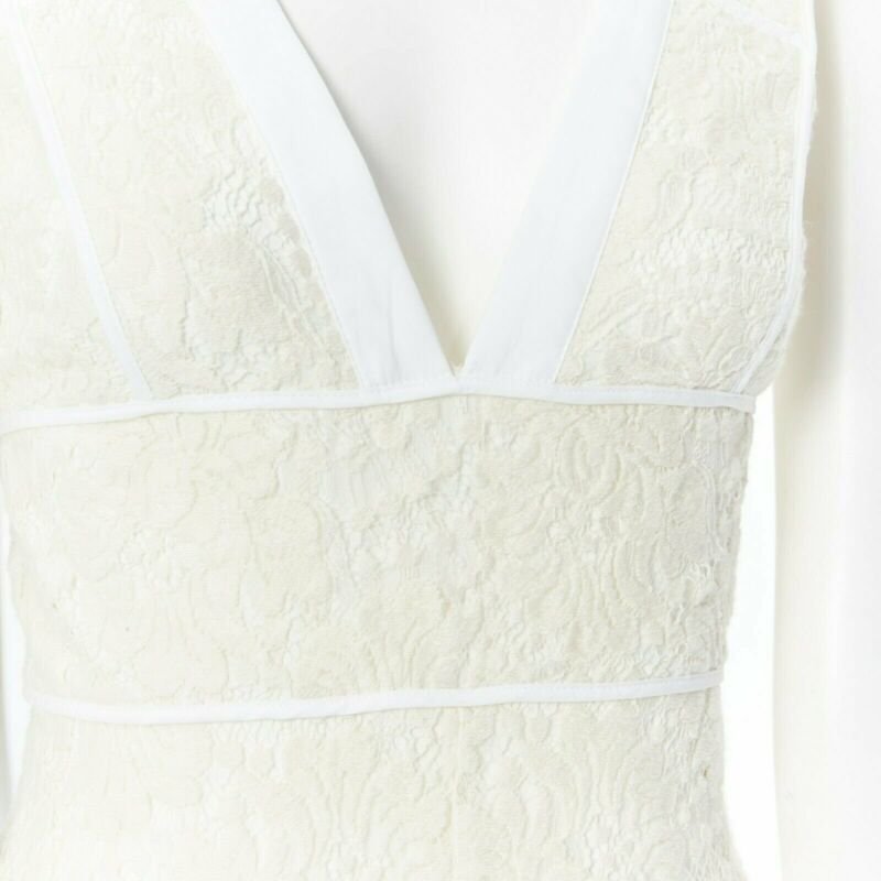 Victoria Beckham Lace fitted dress - Back view