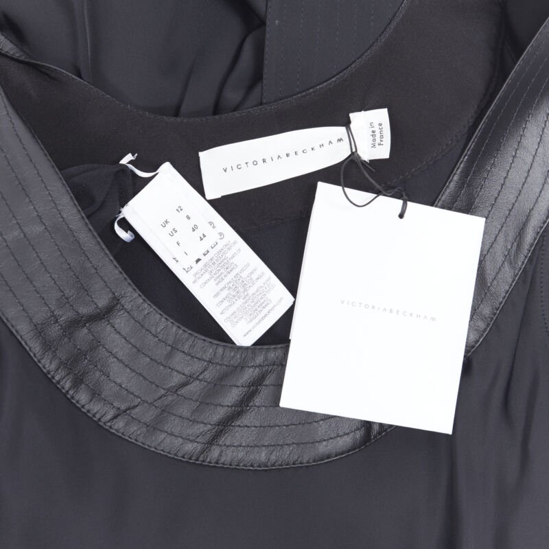 Victoria Beckham Satin Collar Dress - Image 12