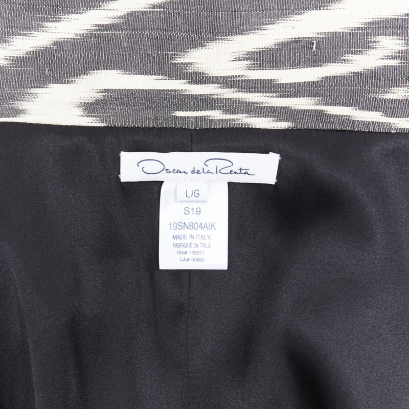 Oscar De La Renta Brown Leopard Silk Kimono - Image 12