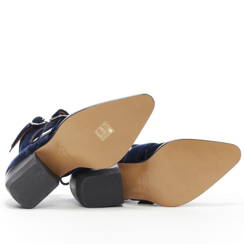 Chloe Velvet Lace Cut Boots - Detail 1