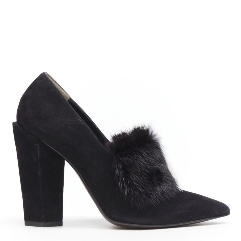Fendi Mink Fur Pumps - Back view