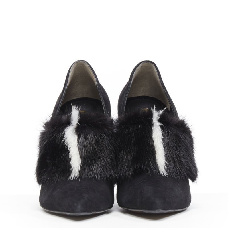 Fendi Mink Fur Pumps - Image 6