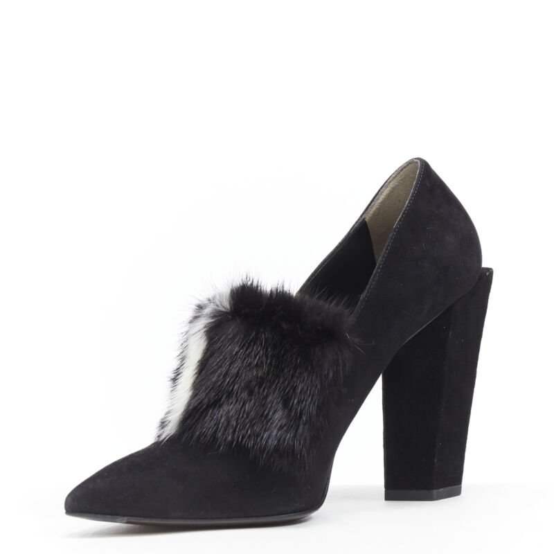 Fendi Mink Fur Pumps - Side view