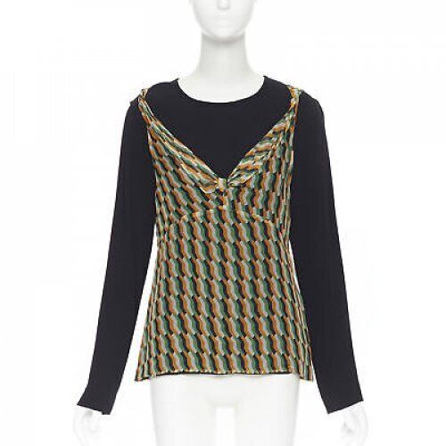 Dries Van Noten Geometric Layered Top